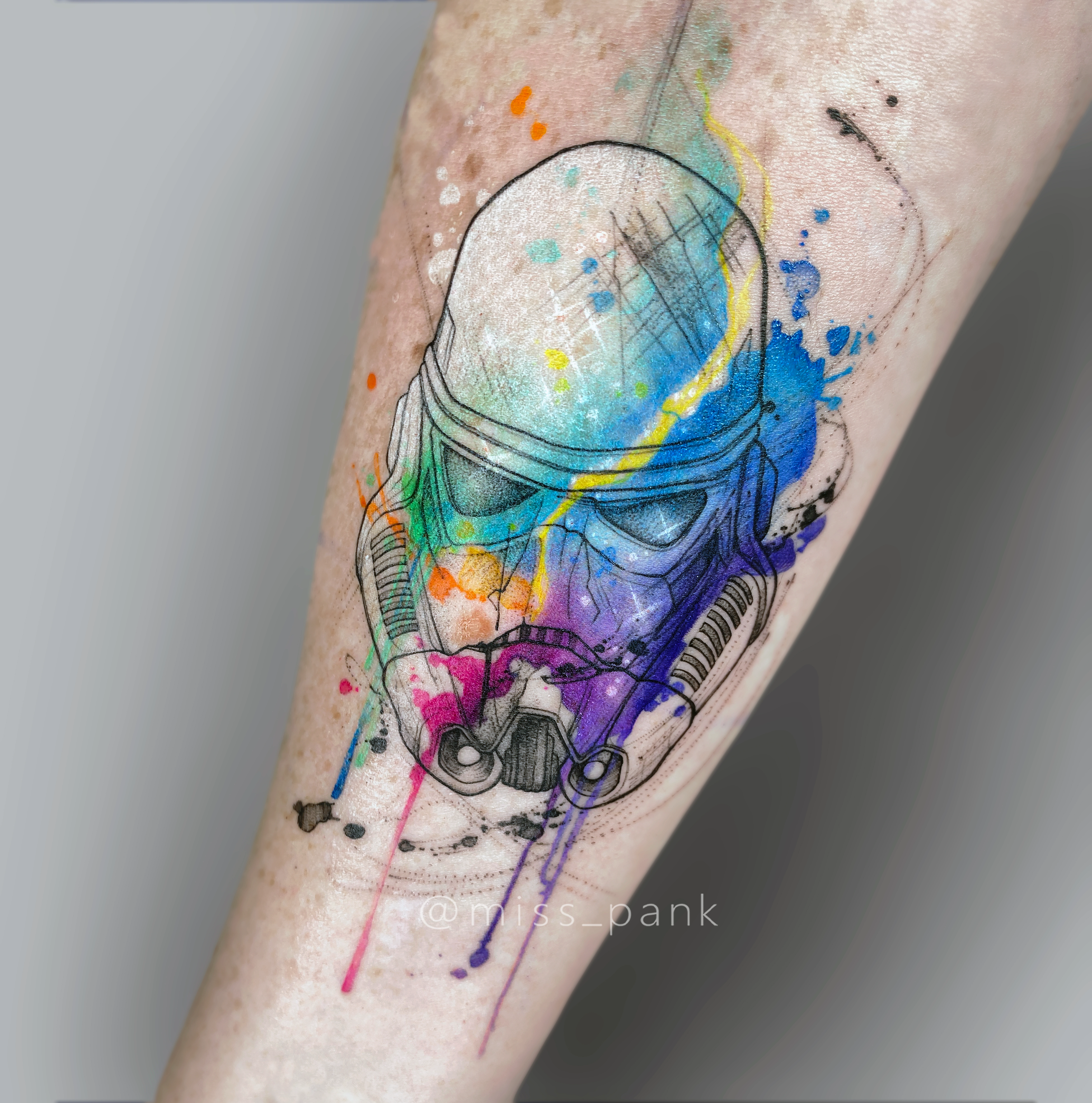 #starwarstattoo #tattoo #watercolortattoo #szturmowiec #tatuazstarwors